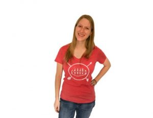 red t-shirt